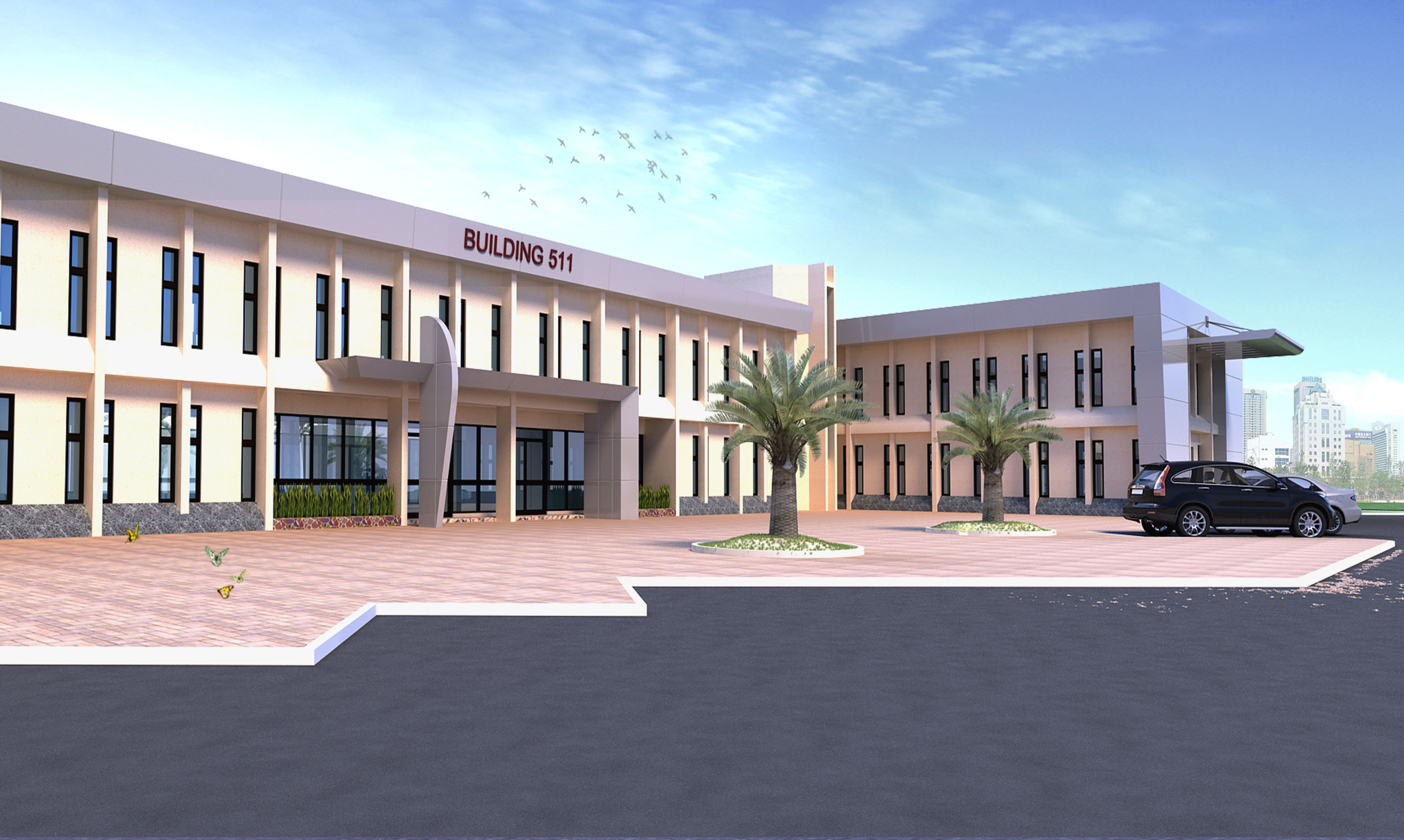 تصميم والاشراف على تنفيذ تاهيل المباني والبنية التحتية بميناء الجبيل