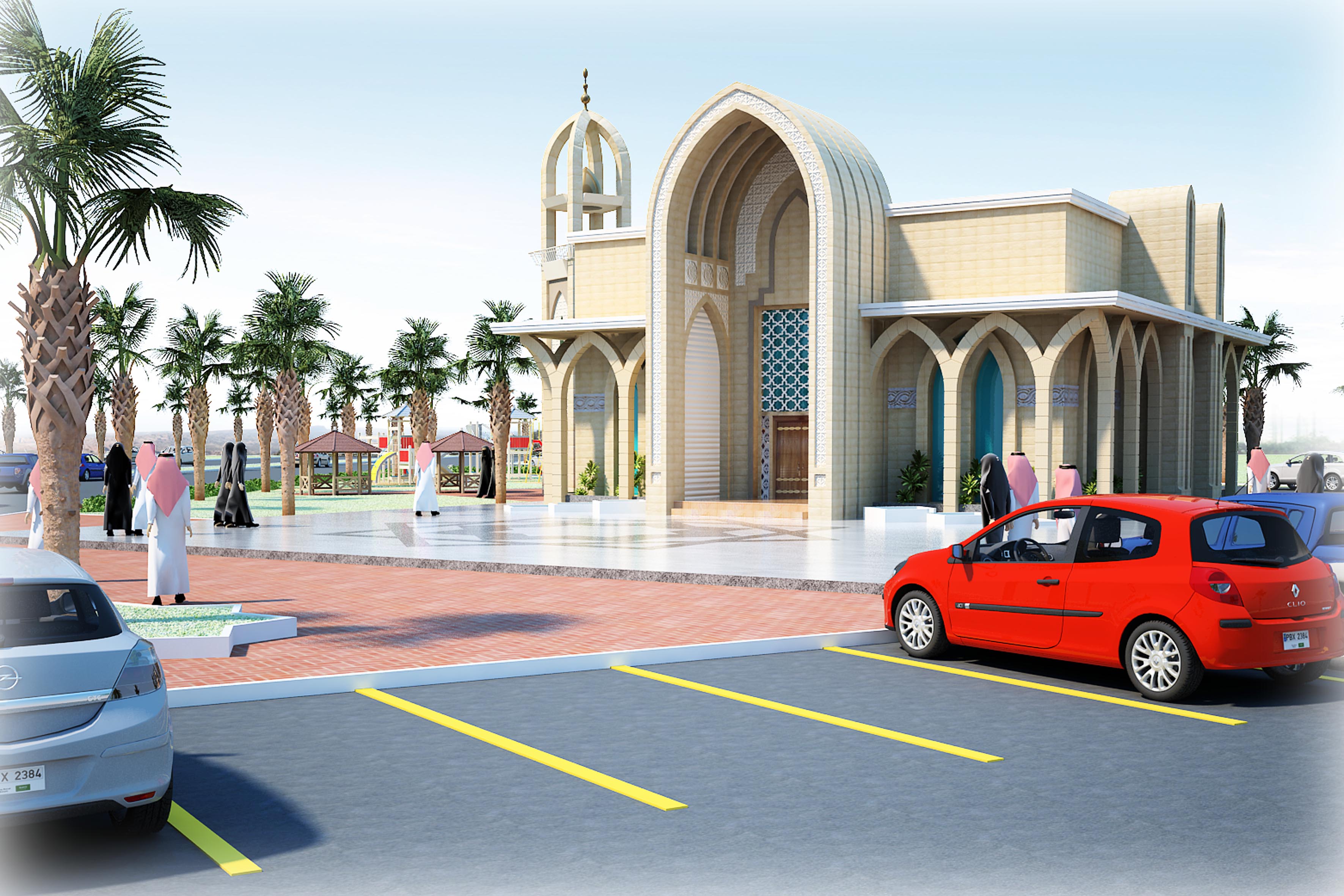 تصميم مسجد بلدية العزيزية بالخبر